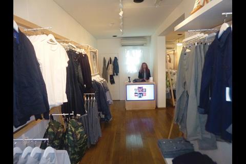 This small unit neither looks nor feels like an interior from the all-American purveyor of casualwear.